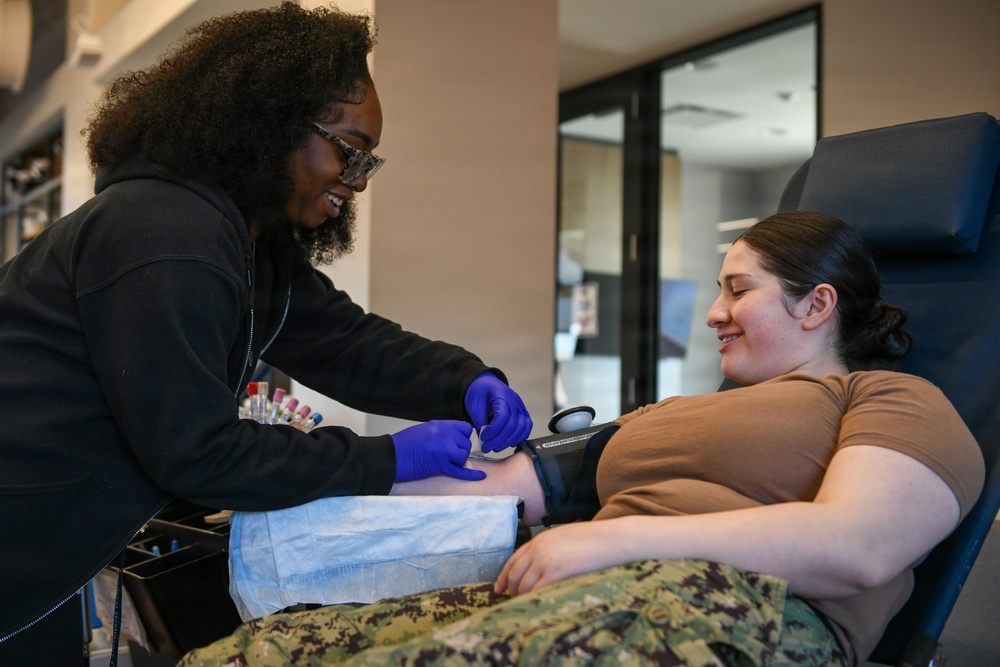Armed Services Blood Program Collects Blood from NSGL