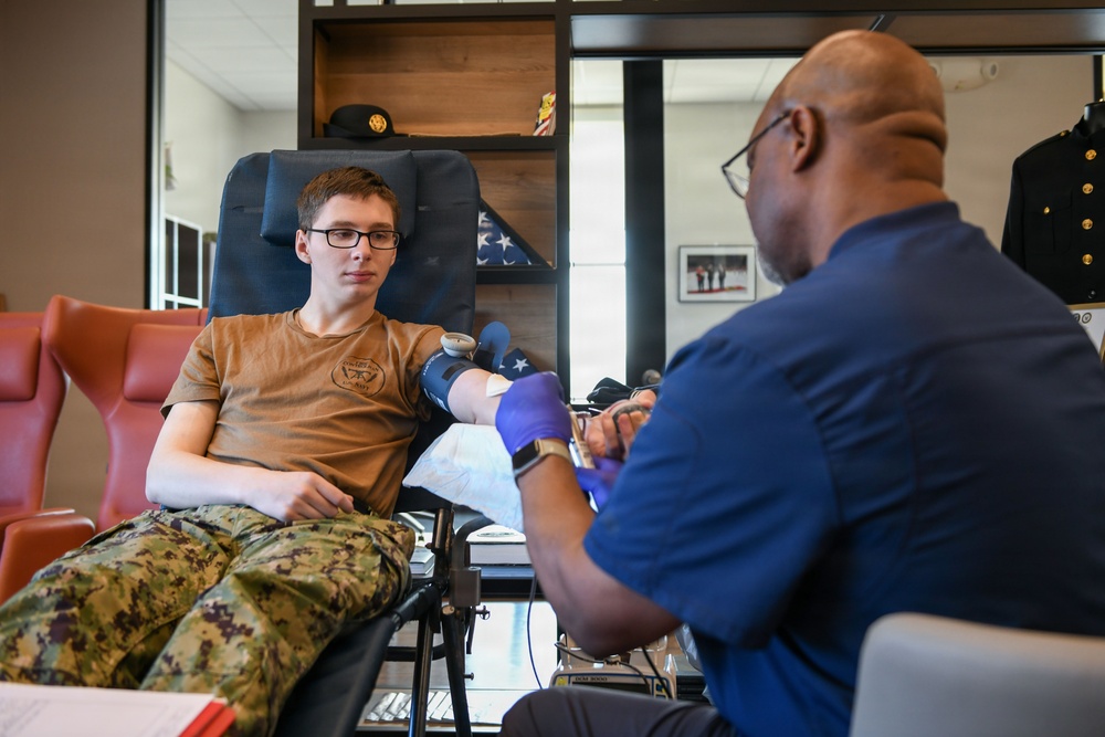 Armed Services Blood Program Collects Blood from NSGL