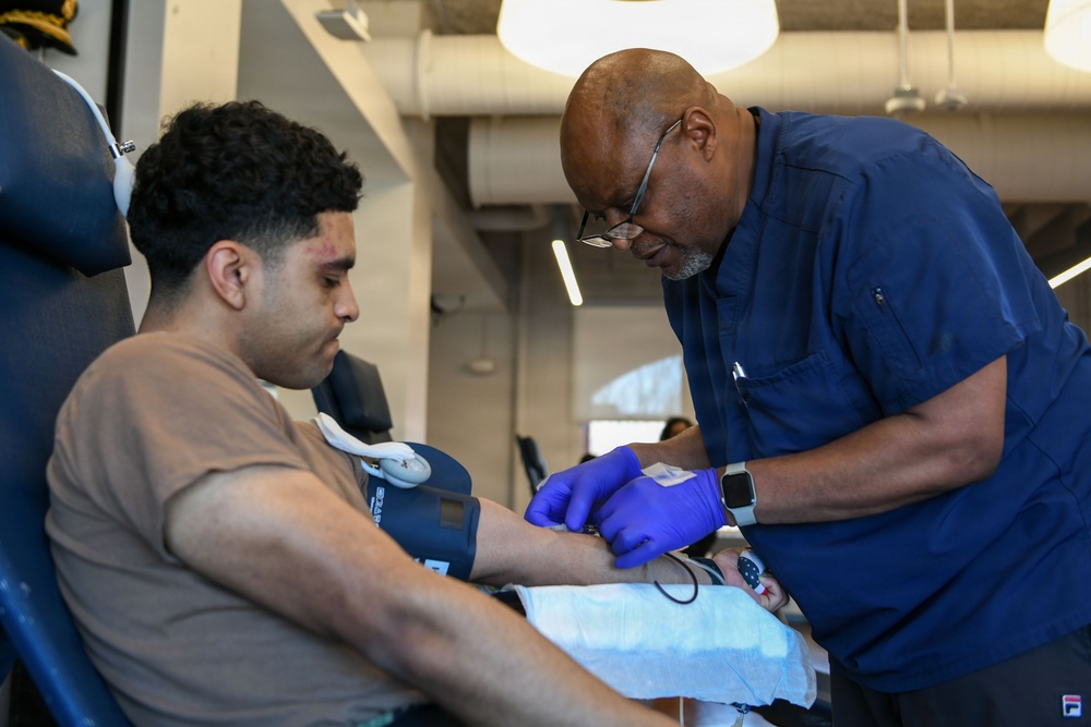 Armed Services Blood Program Collects Blood from NSGL