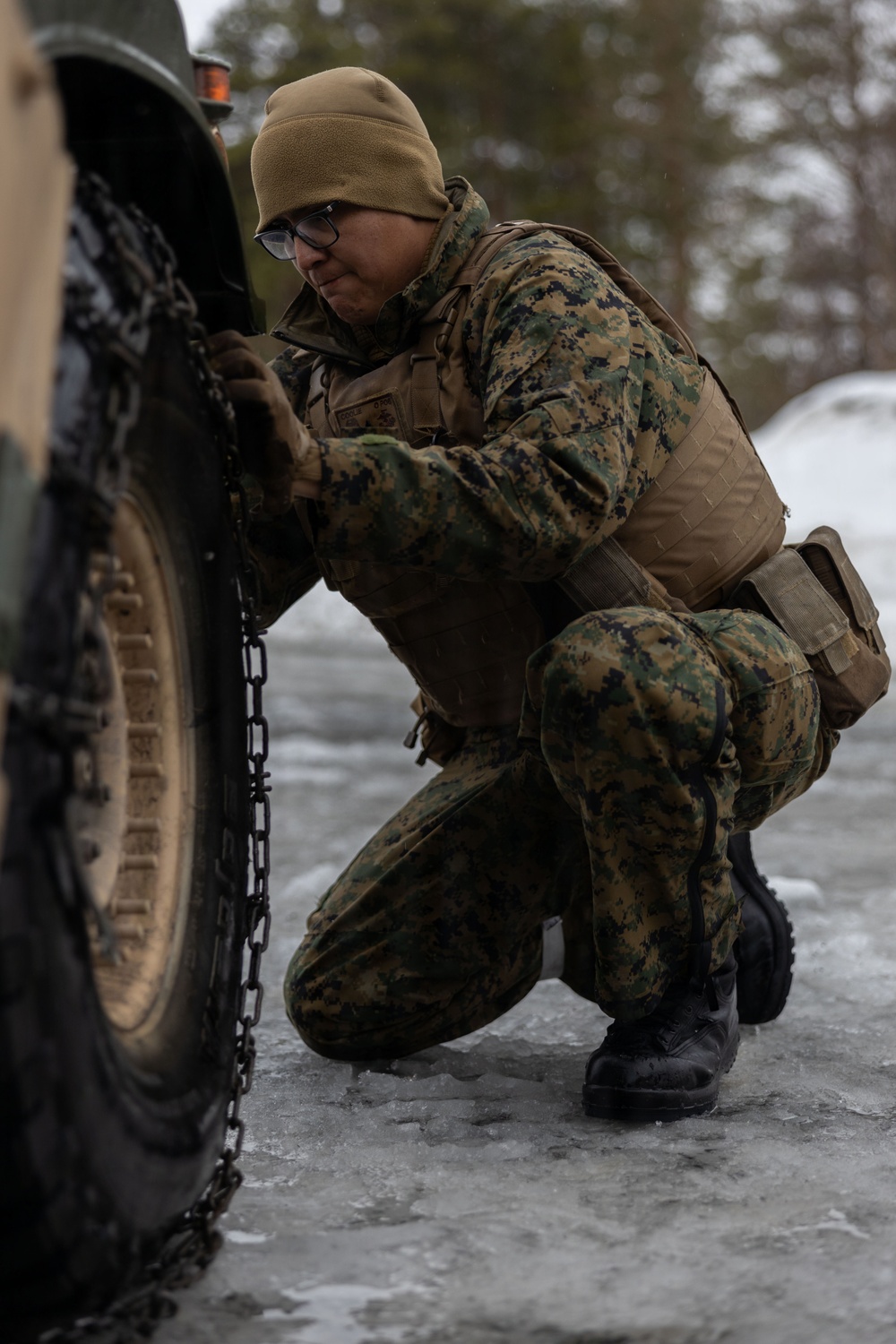 CORE 26| Reserve Marines Conduct Convoy Operations to the Swedish Border for Exercise Cold Response 26