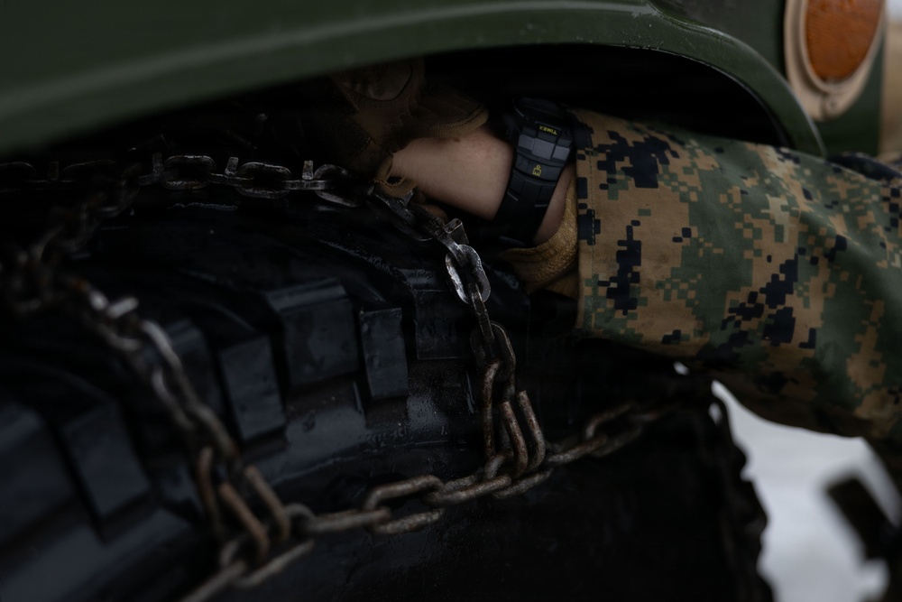 CORE 26| Reserve Marines Conduct Convoy Operations to the Swedish Border for Exercise Cold Response 26