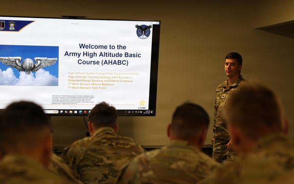 Army High-Altitude Basic Course