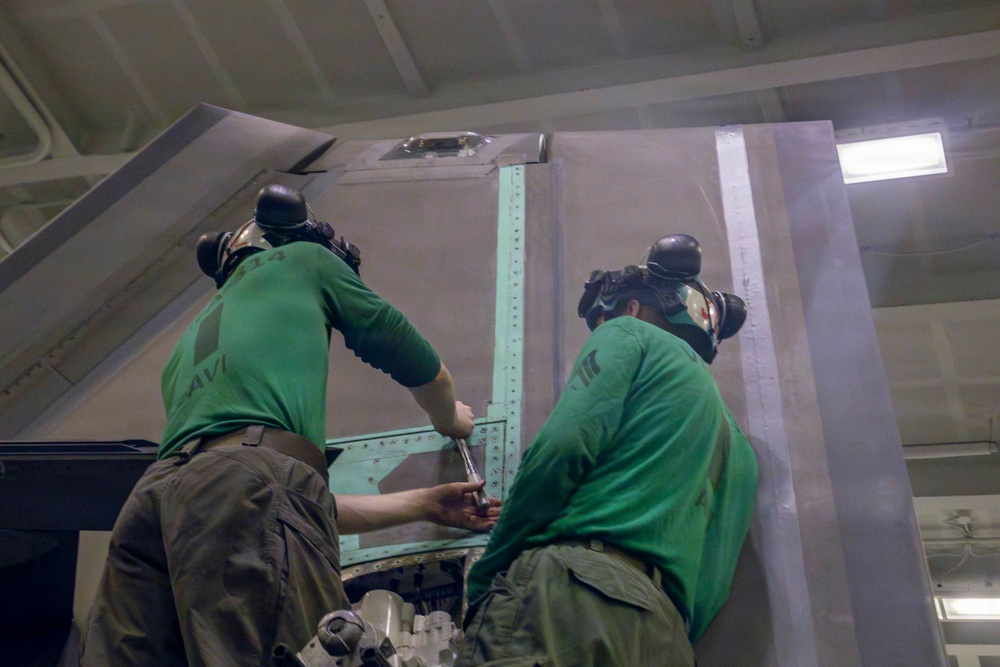 USS Abraham lincoln supports Operation Epic Fury