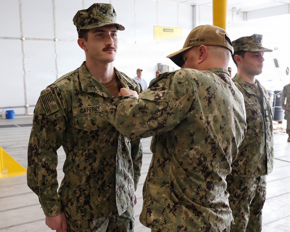 Rear Adm. Benjamin R. Nicholson tours USNS Cody