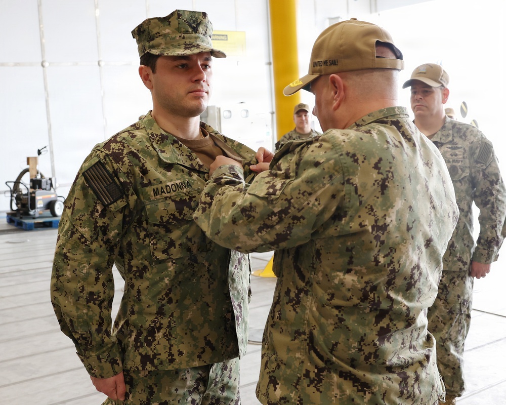 Rear Adm. Benjamin R. Nicholson tours USNS Cody