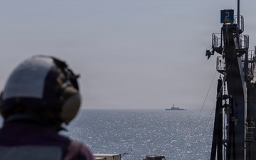 Abraham Lincoln Conducts a Fueling-at-sea