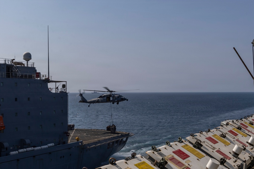Abraham Lincoln Conducts a Fueling-at-sea