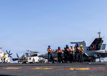 Abraham Lincoln Conducts a Fueling-at-sea