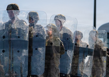325th SFS, CES responds to simulated protest during Noble Panther 26-4