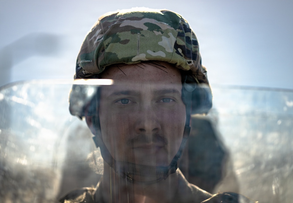 325th SFS, CES responds to simulated protest during Noble Panther 26-4