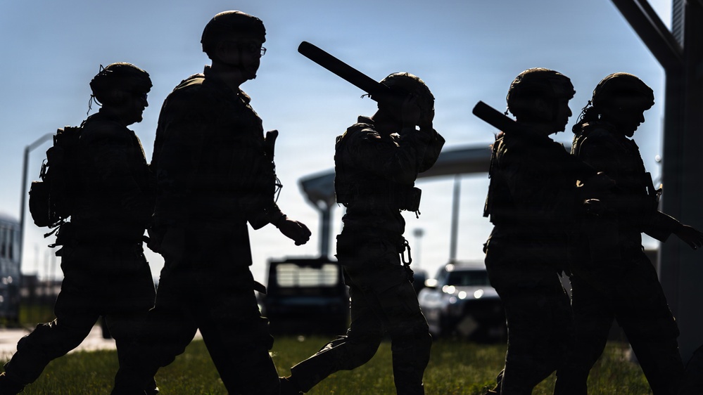 325th SFS, CES responds to simulated protest during Noble Panther 26-4