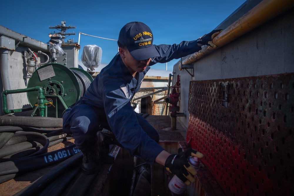 Nimitz Sailor Conducts Preservation
