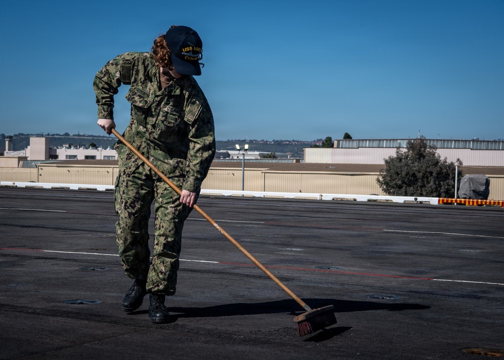 Nimitz Sailor Conducts Preservation