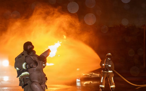 BM26: Firefighters respond to simulated aircraft emergency