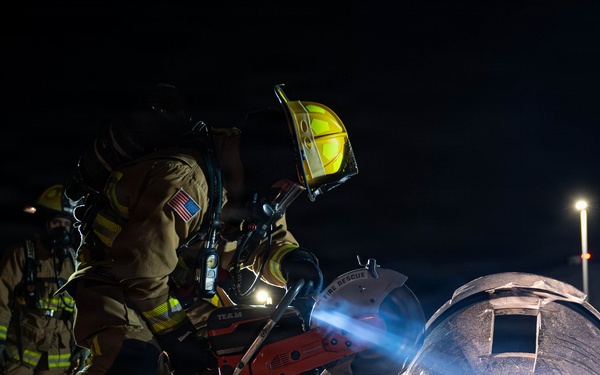 BM26: Firefighters respond to simulated aircraft emergency