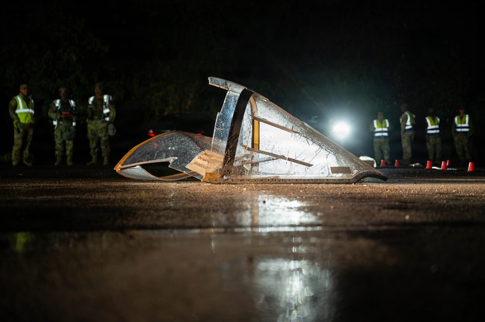 BM26: Firefighters respond to simulated aircraft emergency