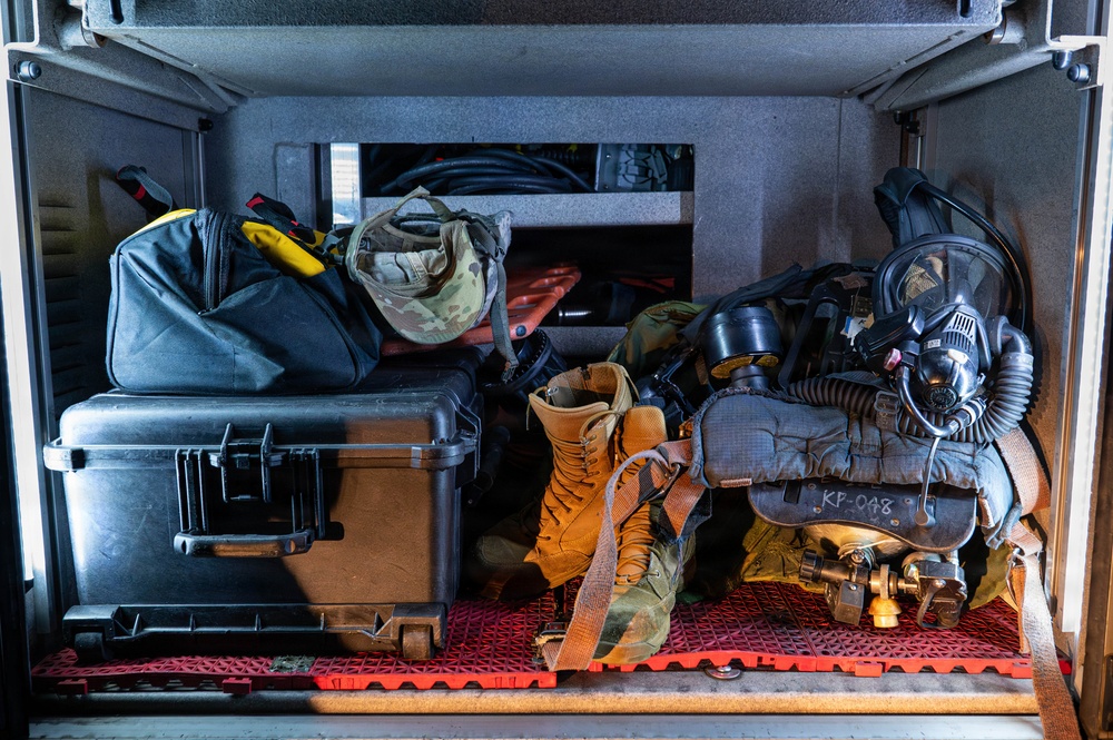 BM26: Firefighters respond to simulated aircraft emergency