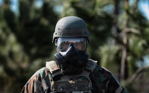 325th FW responds to a simulated chemical attack during Noble Panther 26-4