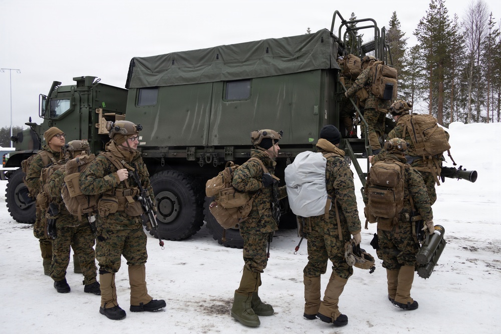 CORE 26 | Logistics Marines transport Infantry Marines during Arctic exercise