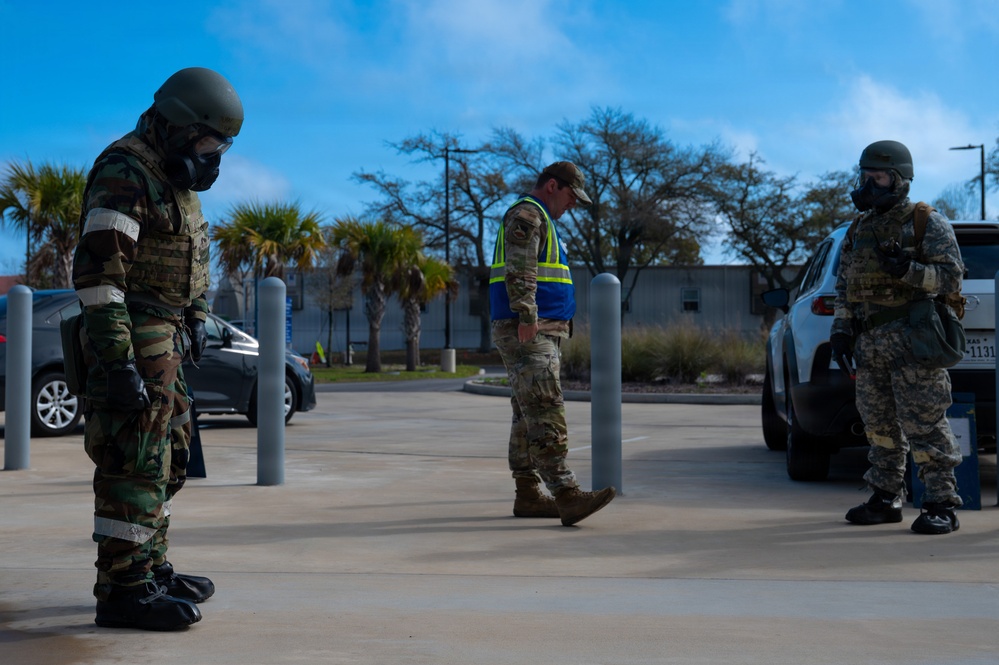 Tyndall Air Force Base personnel takes part of Noble Panther 26-4 PAR sweep exercise