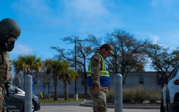 Tyndall Air Force Base personnel takes part of Noble Panther 26-4 PAR sweep exercise