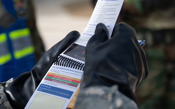 Tyndall Air Force Base personnel takes part of Noble Panther 26-4 sweep exercise