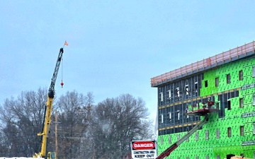 Photo Story: March 2026 construction operations for fiscal year 2024-funded $55.75 million Collective Training Officers Quarters Project at Fort McCoy, Part 1
