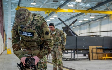 16th Combat Aviation Brigade and 95th Military Police K-9 teams train for rapid deployment