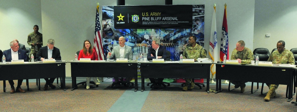 Sec Army Driscoll visits Pine Bluff Arsenal