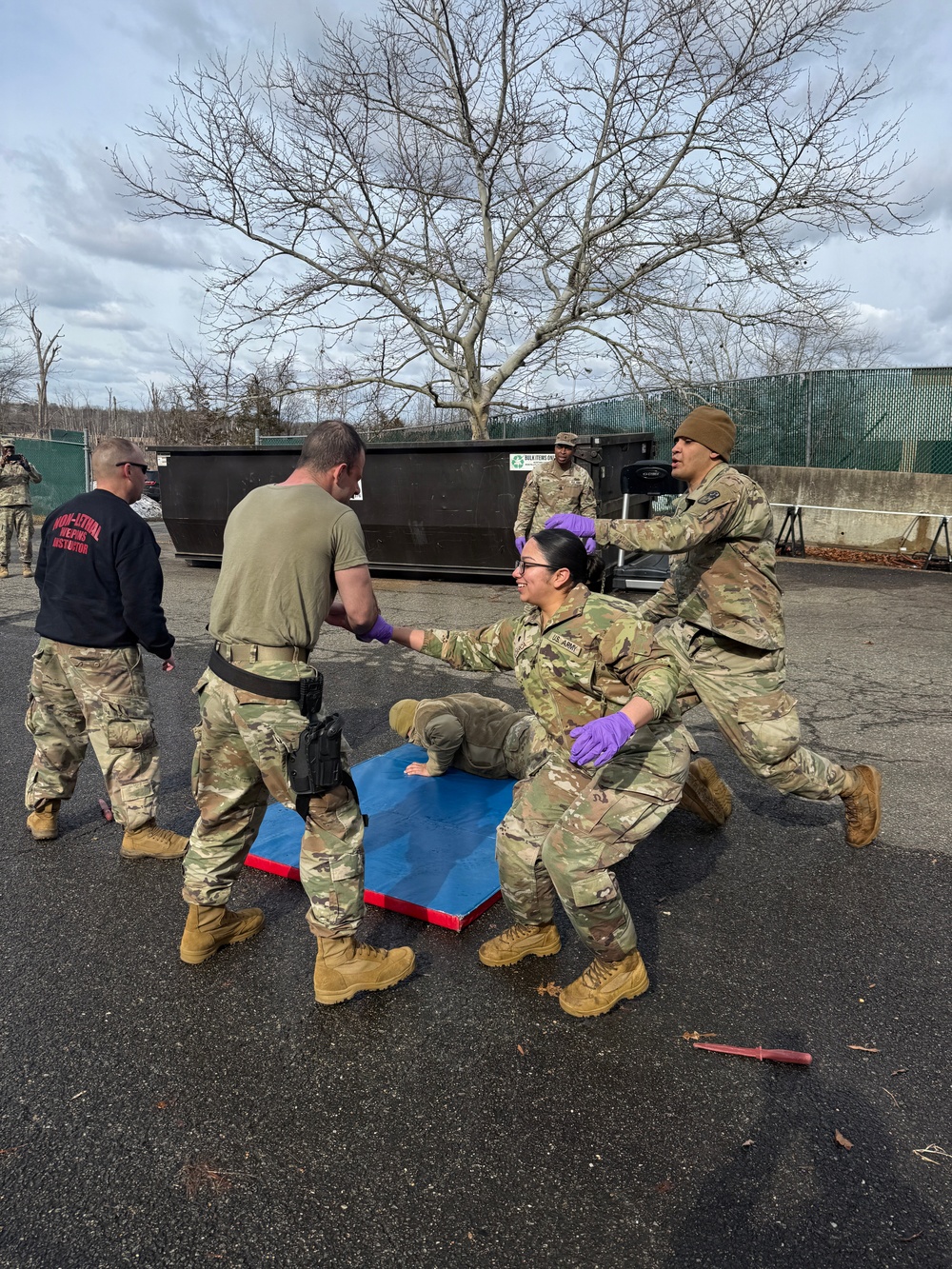 Soldiers assigned to the 1st Battalion, 178th Field Artillery Regiment conducted Oleoresin Capsicum (OC) spray certification training at Davison Army Airfield, Fort Belvoir, Feb. 22–27
