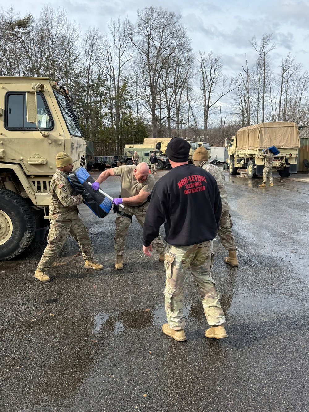 Soldiers assigned to the 1st Battalion, 178th Field Artillery Regiment conducted Oleoresin Capsicum (OC) spray certification training at Davison Army Airfield, Fort Belvoir, Feb. 22–27