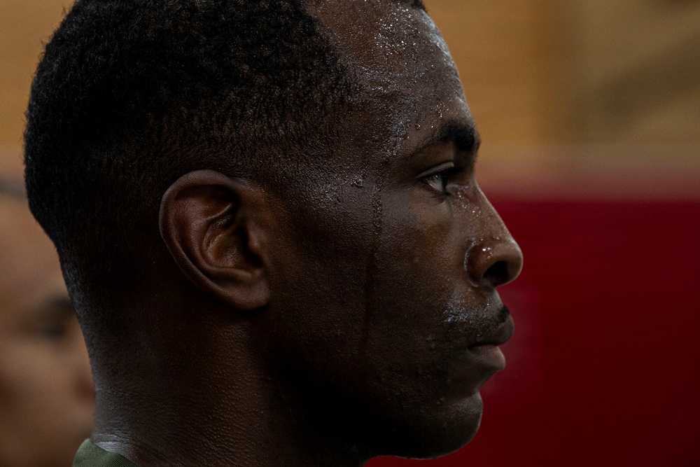 Marines participate in Marine Corps Martial Arts Program workshop