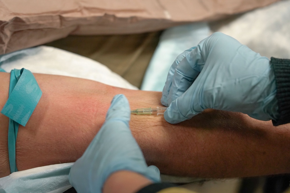 Medical teams administer treatment during exercise