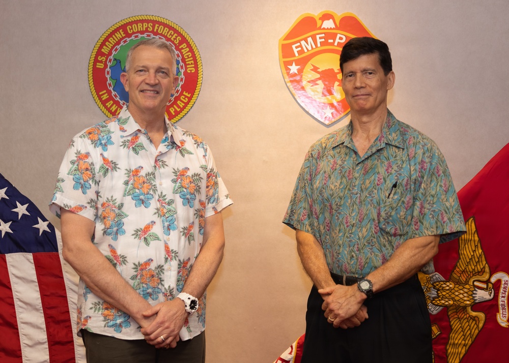 MARFORPAC executive director meets with DOW research and engineering leader