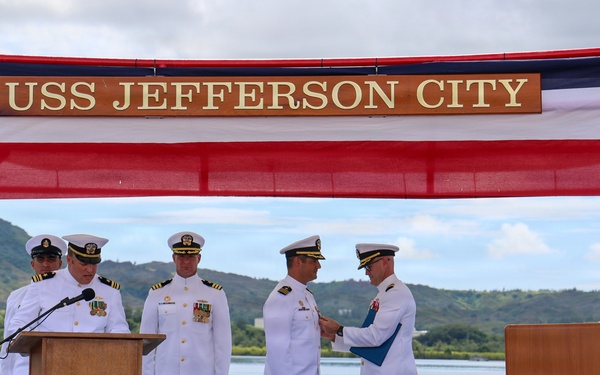 USS Jefferson City Holds Change of Command