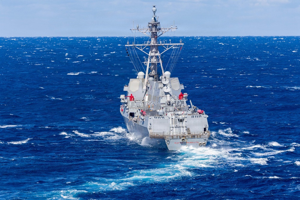 USS Rafael Peralta (DDG 115) Transits North Pacififc Ocean