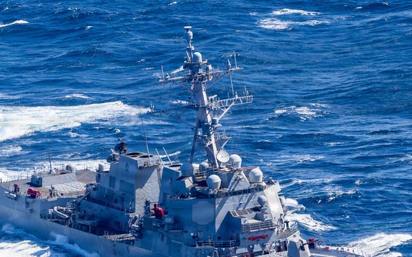 USS Rafael Peralta (DDG 115) Transits North Pacififc Ocean