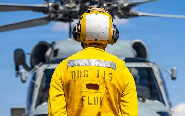 USS Rafael Peralta Flight Operations