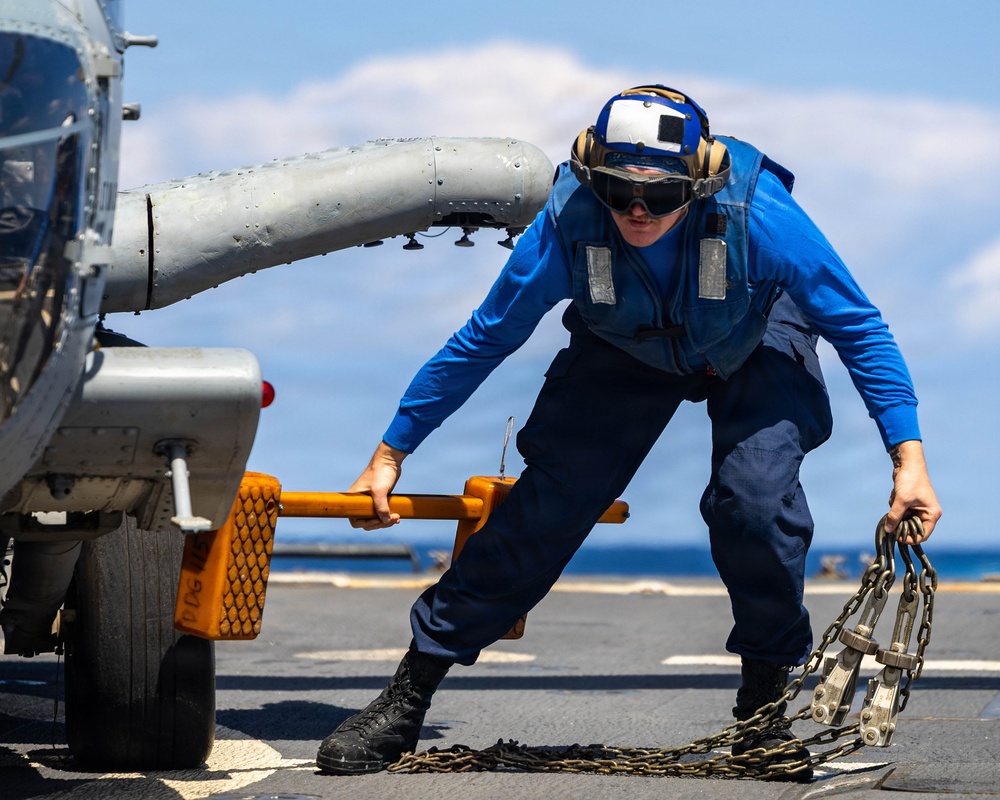 USS Rafael Peralta Flight Operations