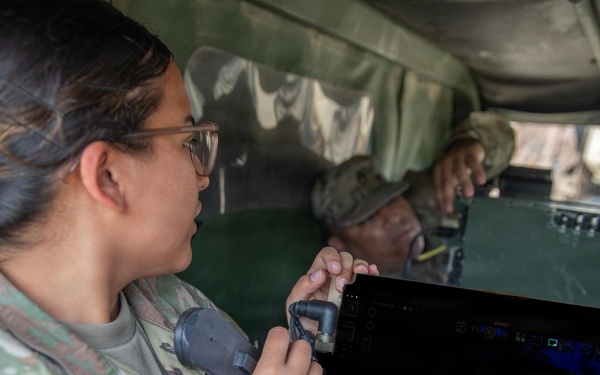 3rd Battalion, 265th Air Defense Artillery Regiment performs communications exercise