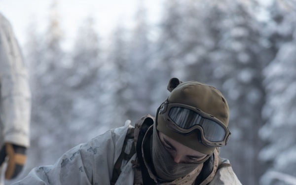 Recon Marines sharpen winter warfighting skills in Sweden