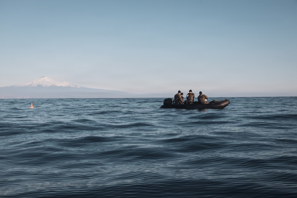 U.S. Recon Marines Deploy Sonobuoys Off Italy’s Coast