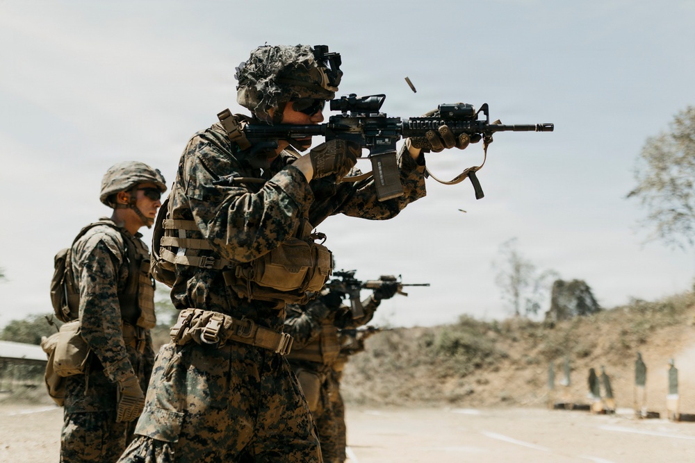 Task Force Ashland Marines Conduct Live Fire Range During Exercise Cobra Gold 26