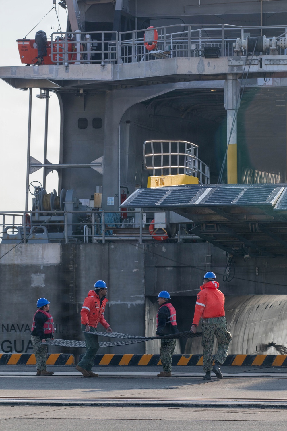 III MEF Load Equipment onto USNS Guam at MCAS Iwakuni