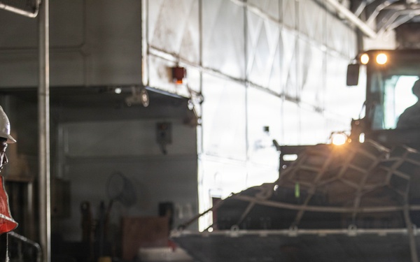 III MEF Load Equipment onto USNS Guam at MCAS Iwakuni