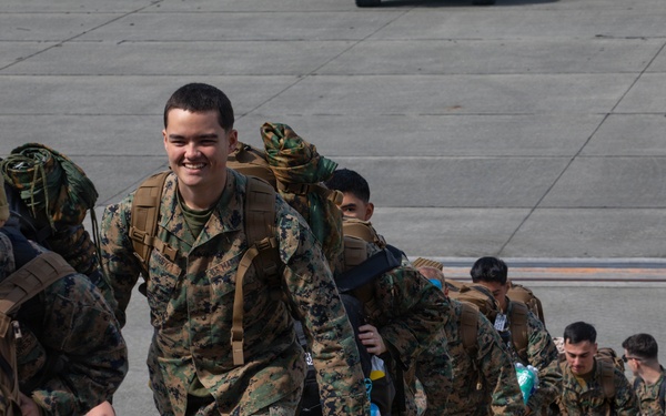 III MEF Load Equipment onto USNS Guam at MCAS Iwakuni