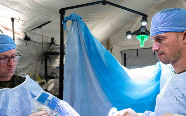 BM26: U.S. Airmen and Marines simulate austere medical operations