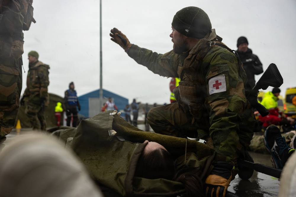 CORE26 | Norwegian Armed Forces, Allied Partners, Civilian Emergency Response Organizations Simulate a Mass-Casualty Reception in Tromsø