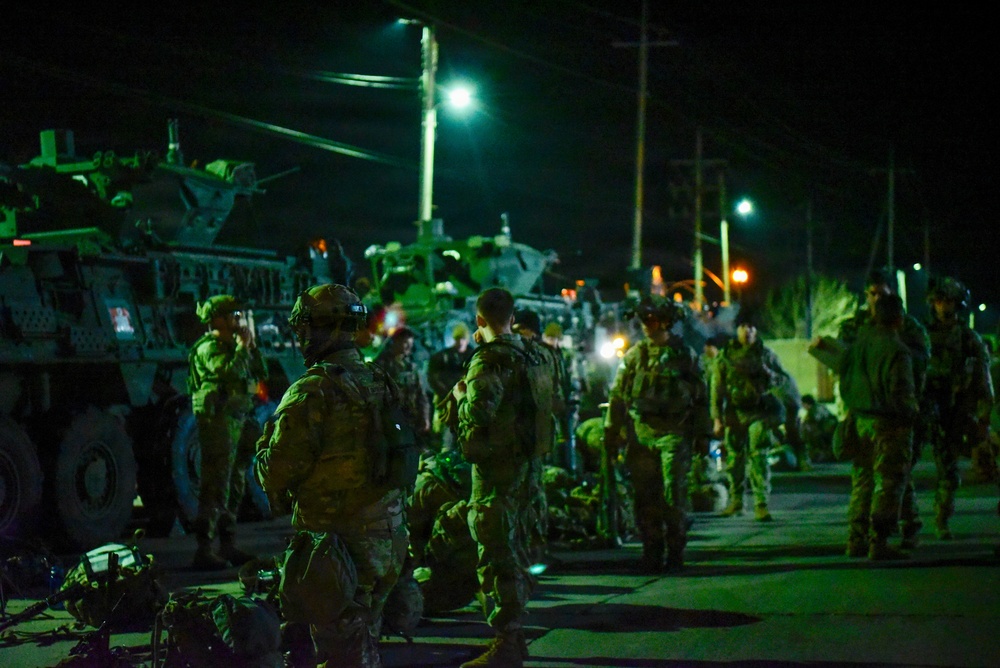 2-2 SBCT conducts tactical movement and defense training