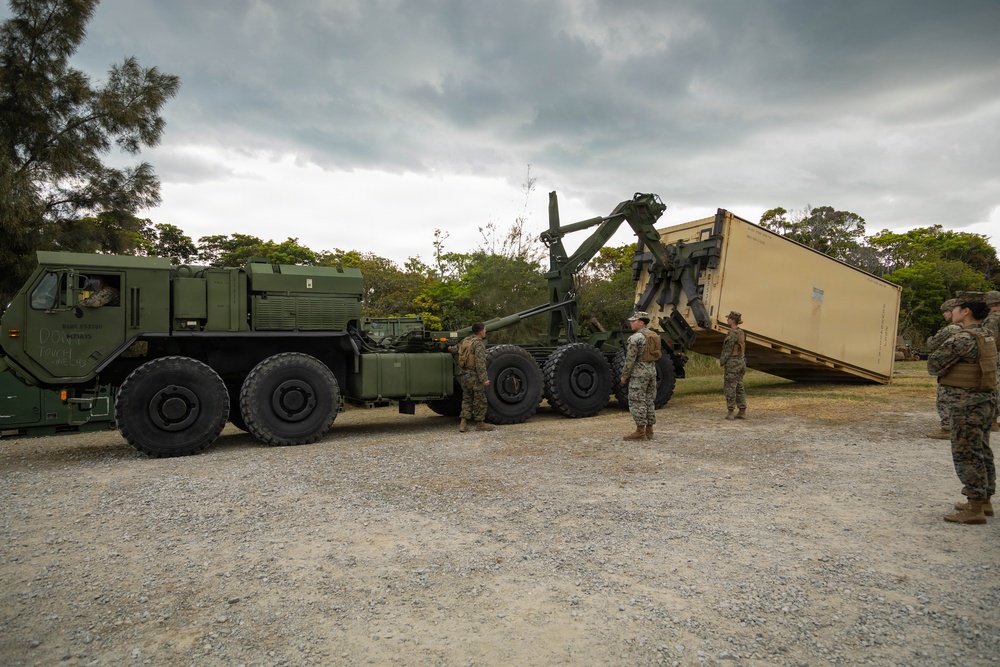 7th Communication Battalion Marines set up during Stormbreaker 26.2